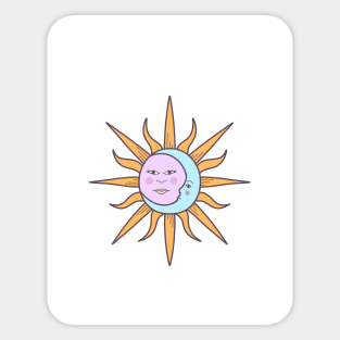 Sun and Moon Sticker